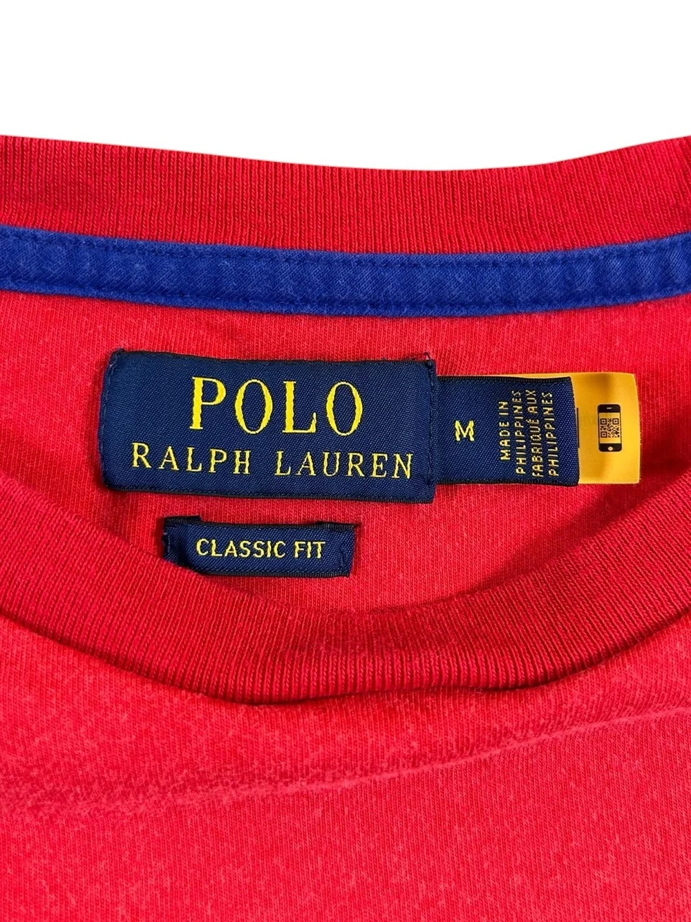 POLO RALPH LAUREN Ombré Logo T Shirt Red Blue Green Men’s M Classic Fit Retro